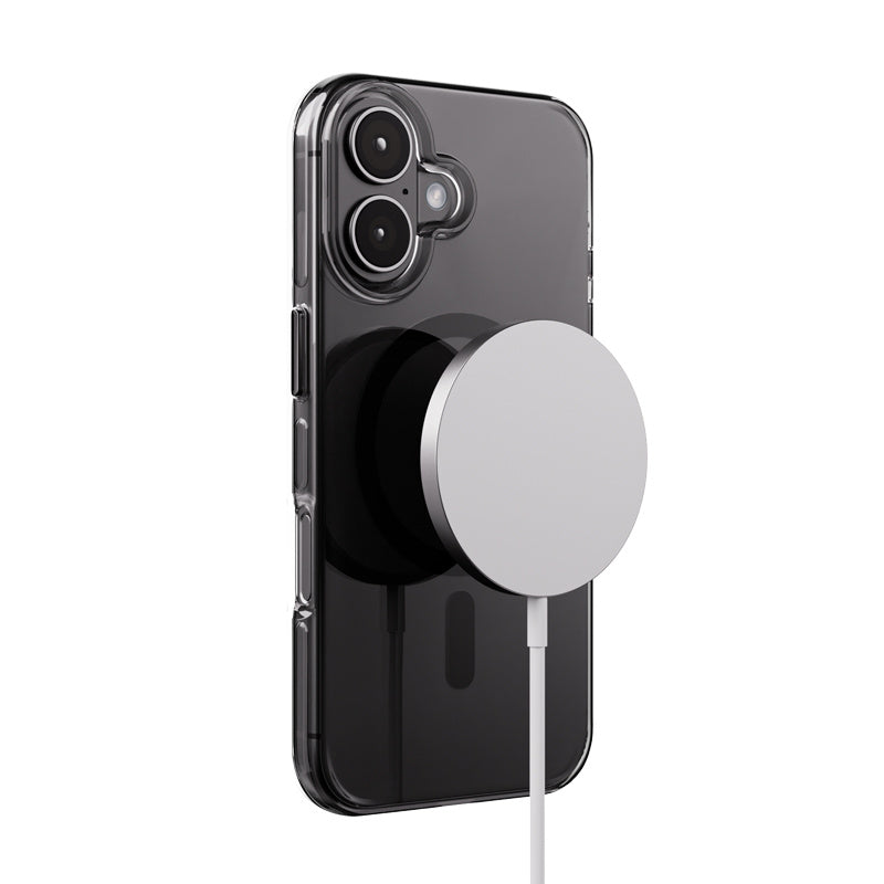 Crong iPhone 16 Clear Mag Pro - Σκληρή Θήκη με MagSafe - Black