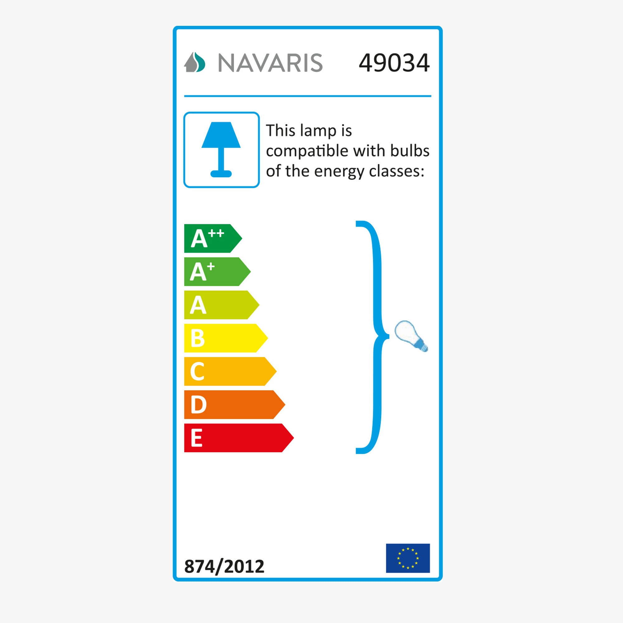 Navaris LED Floor Lamp Φωτιστικό Δαπέδου με Φωτισμό LED - Black - 49034.68