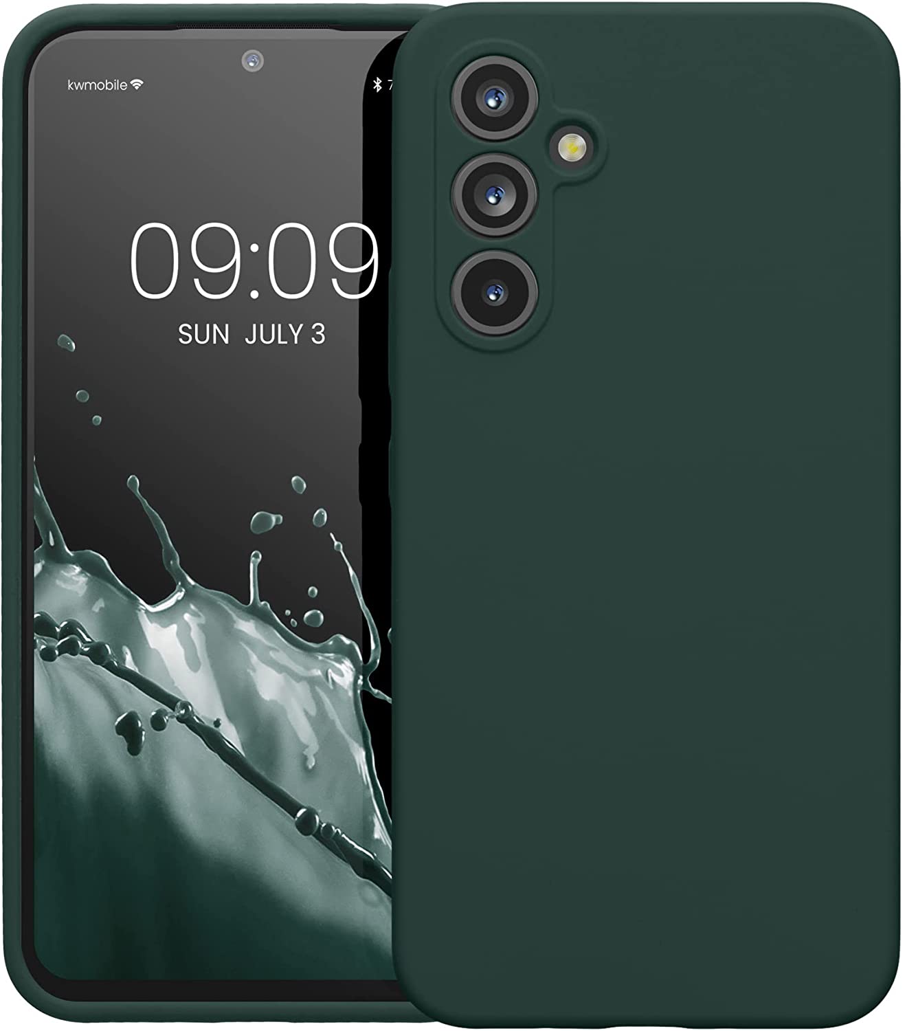 KW Samsung Galaxy A54 5G Θήκη Σιλικόνης Rubberized TPU - Moss Green - 60795.169