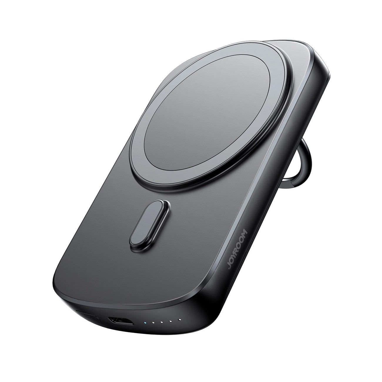 Joyroom JR-W030 20W Magnetic MagSafe PowerBank 6000mAh Ασύρματο MagSafe PowerBank με Θύρα Type-C και Ring Holder - Black