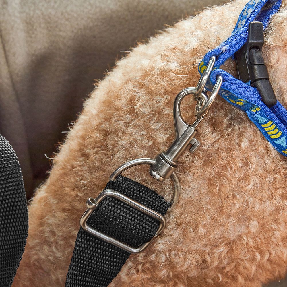 Feandrea Ανοιχτό Κάθισμα Αυτοκινήτου για Μικρόσωμους Σκύλους - Black / Beige - PBS042B01