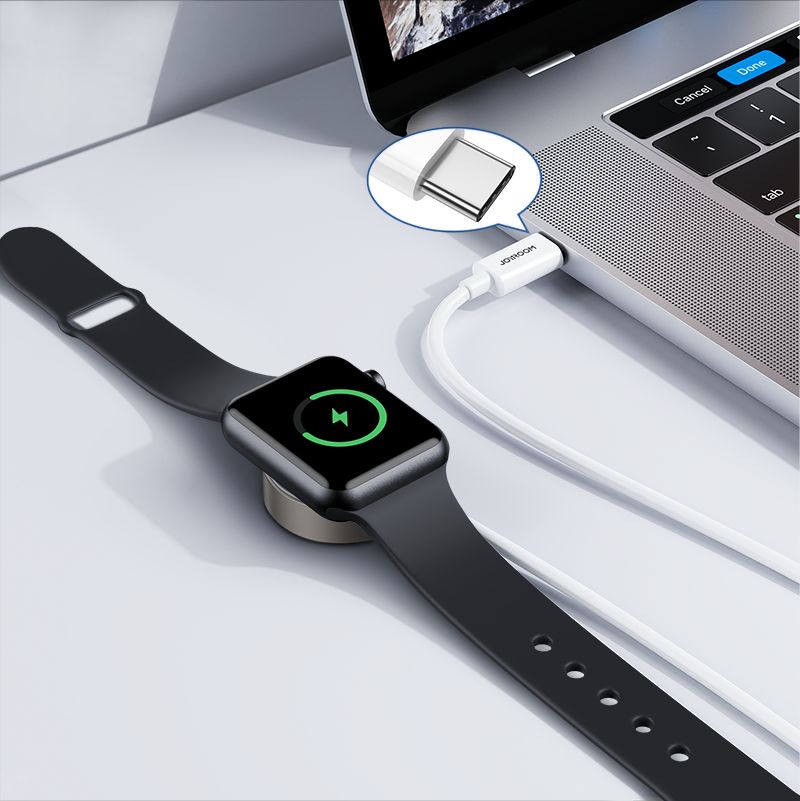 Joyroom Καλώδιο Type - C με Μαγνητική Βάση Φόρτισης για Apple Watch - 1.2m - White - S - IW004