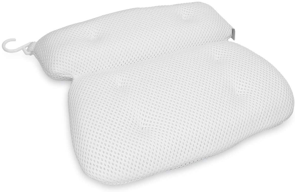 Navaris Bath Pillow for Head Neck Shoulders Αντιολισθητικό Μαξιλάρι Μπάνιου - White - 47493.02