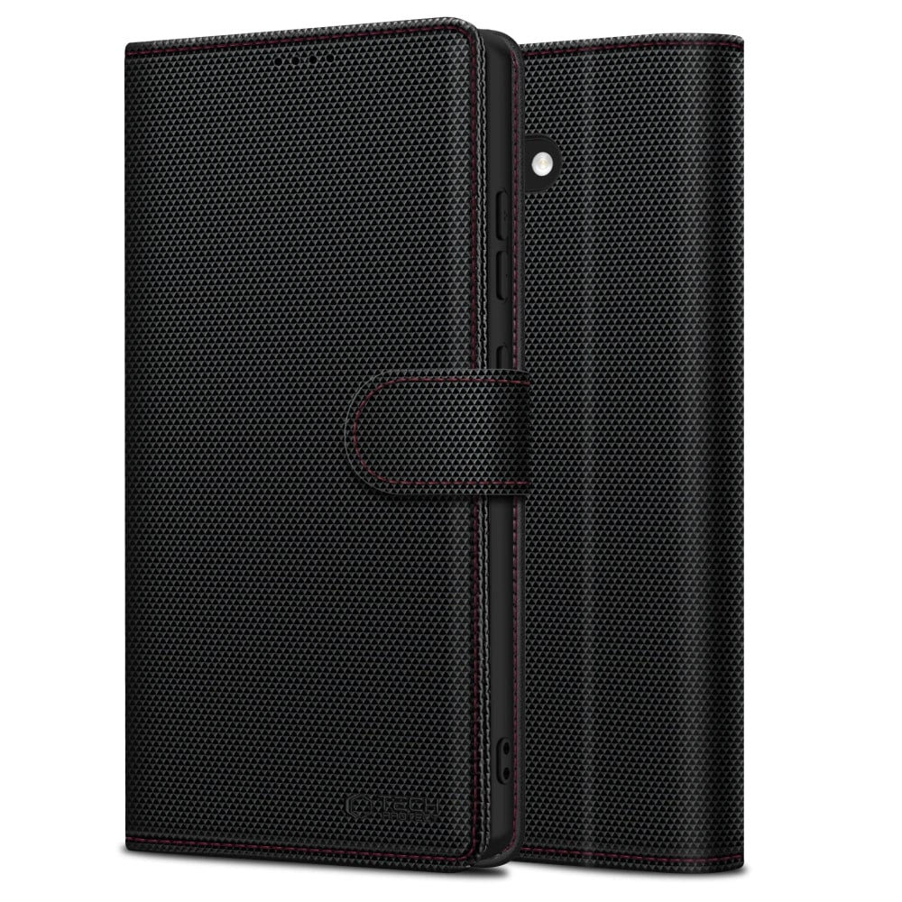 Tech-Protect Samsung Galaxy A56 5G Wallet RS Θήκη Πορτοφόλι Stand από Δερματίνη - Black / Red