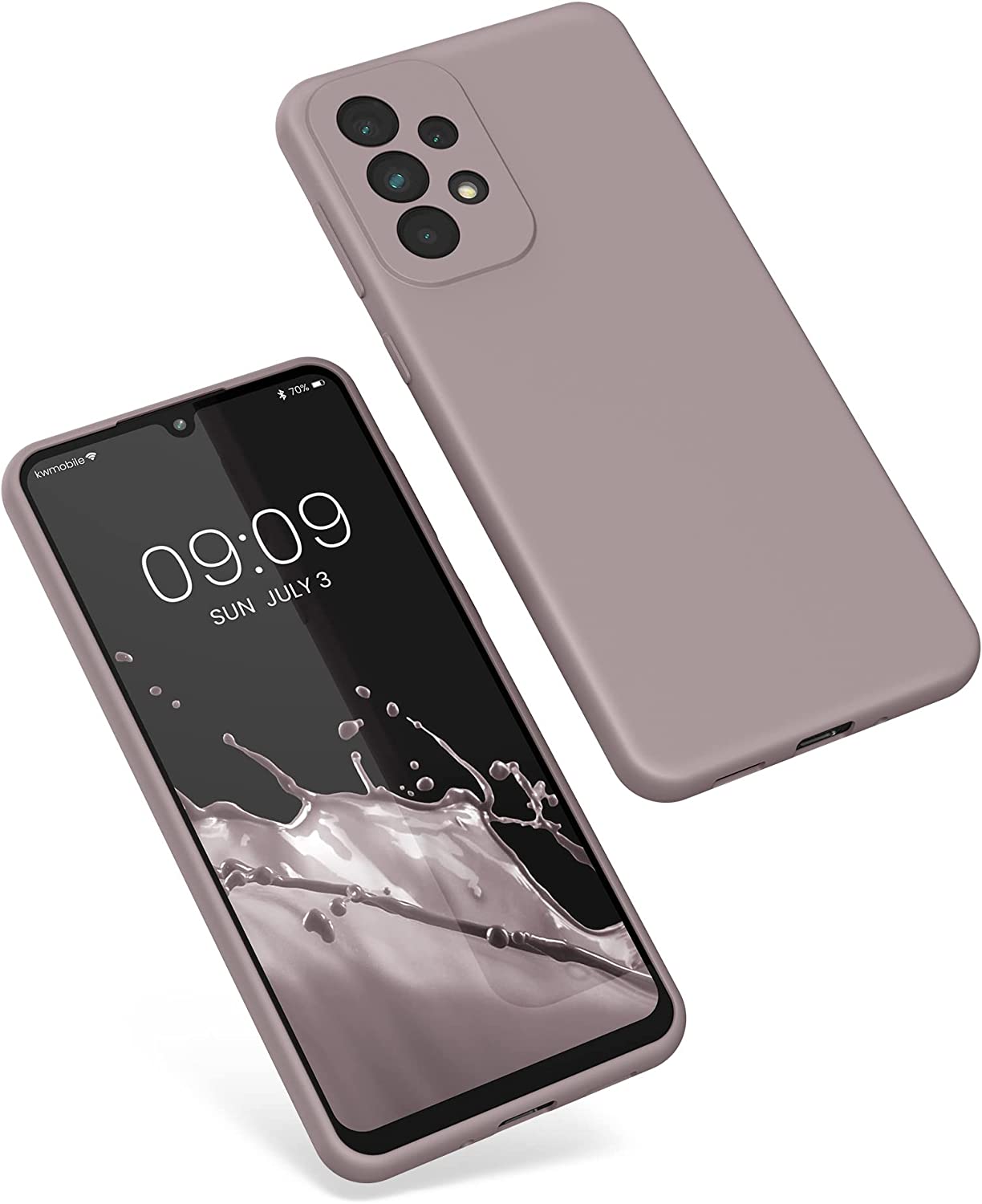 KW Samsung Galaxy A33 5G Θήκη Σιλικόνης Rubberized TPU - Purple Cloud - 57833.192