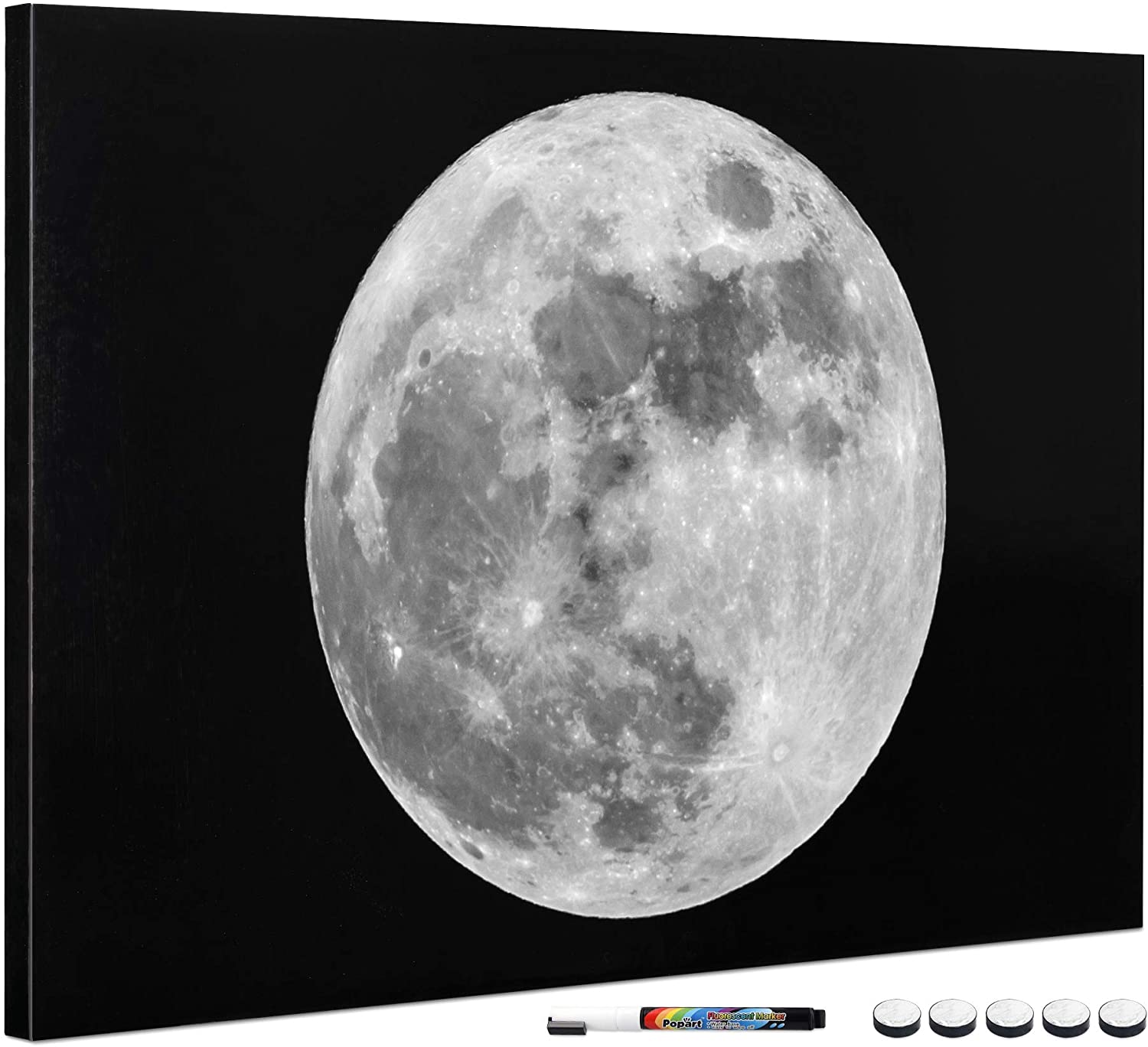 Navaris Μαγνητικός Πίνακας Ανακοινώσεων - 60 x 40 cm - Design Moon - 45365.12