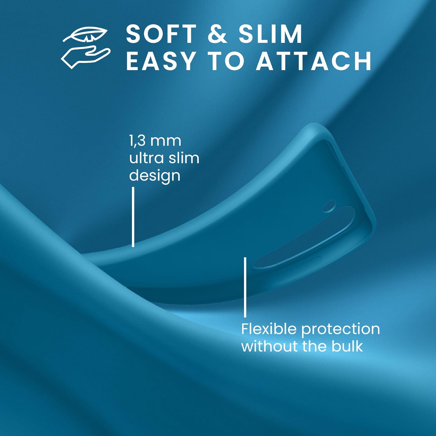 KW Samsung Galaxy A55 5G Λεπτή Θήκη Σιλικόνης TPU - Caribbean Blue