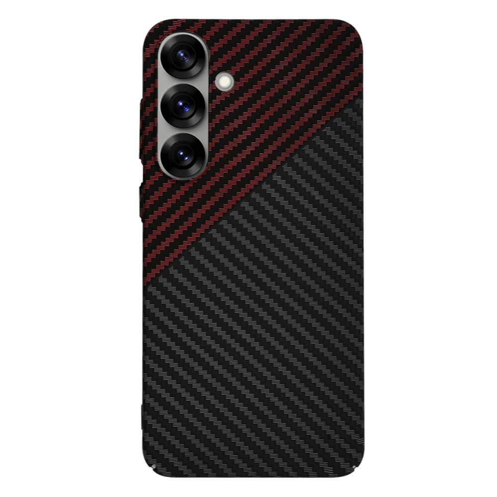 Techsuit Samsung Galaxy S25 Plus Σκληρή Θήκη Carbonite FiberShell - Red Vortex