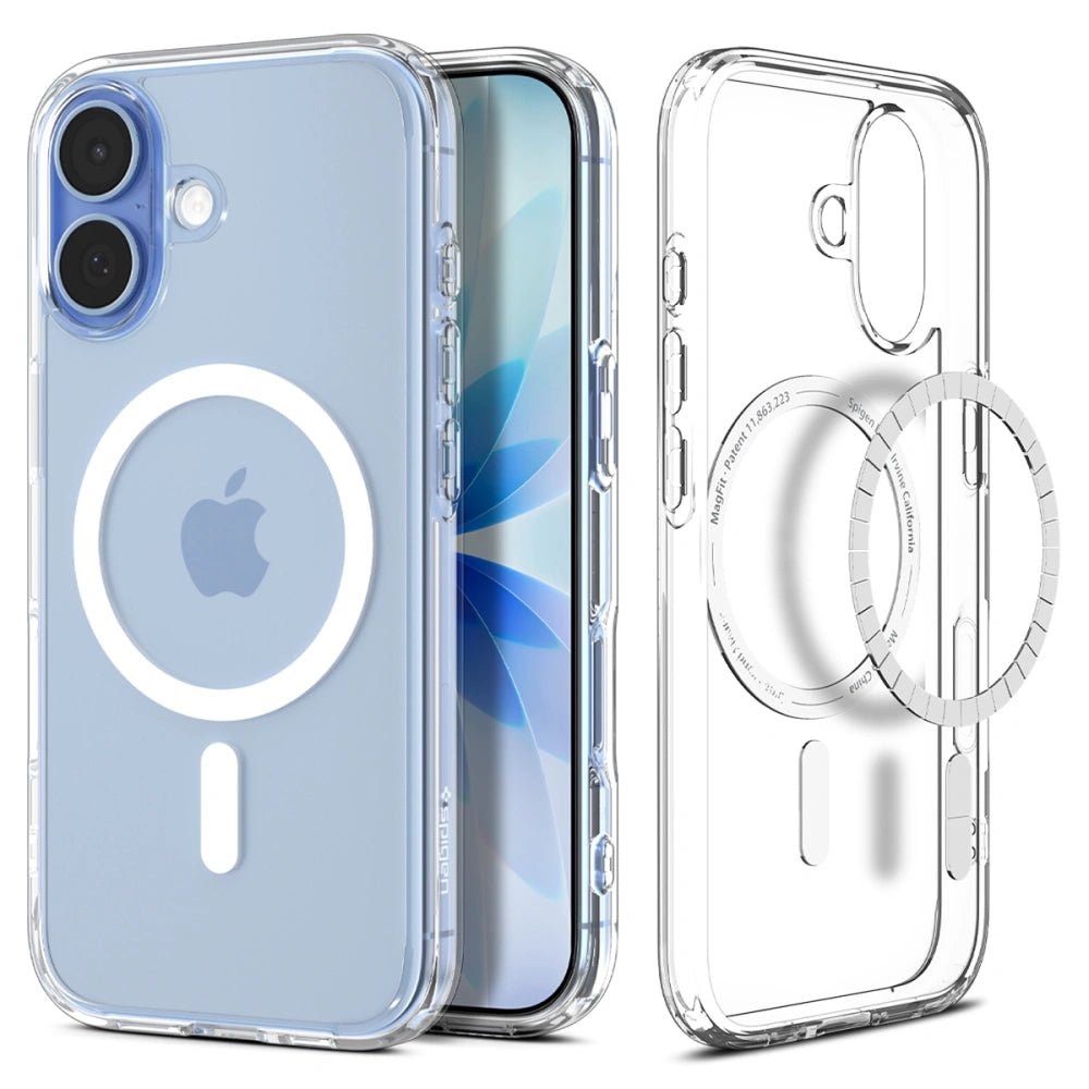 Spigen iPhone 17 - Ultra Hybrid Mag - Σκληρή Θήκη με Πλαίσιο Σιλικόνης Και MagSafe - Clear / White
