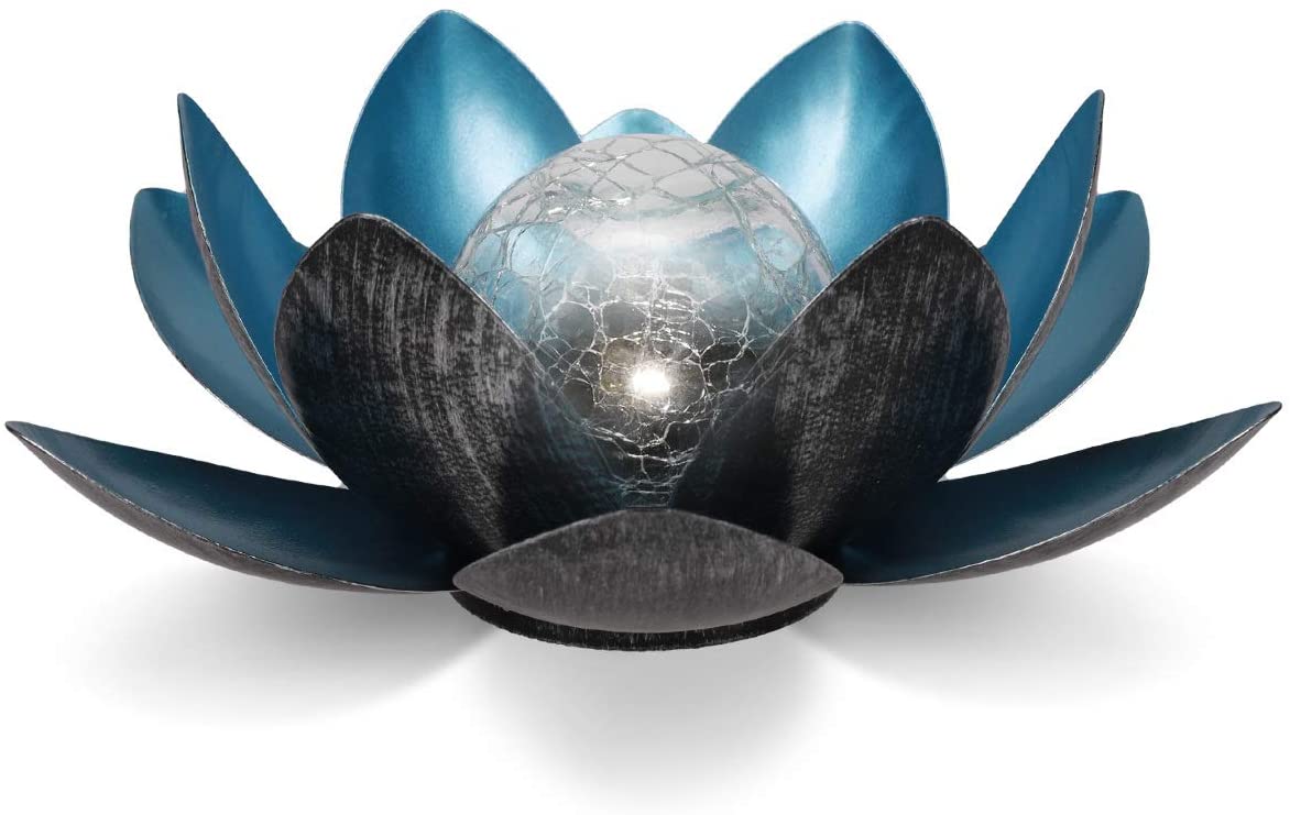 Navaris Solar Garden Light Ηλιακό LED Lotus Φωτιστικό Εξωτερικού Χώρου - Cool White - 51101.02.01