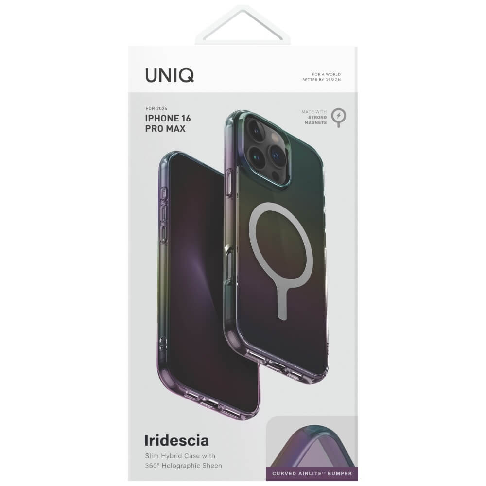 Uniq iPhone 16 Pro Max - Iridescia - Σκληρή Θήκη με Πλαίσιο Σιλικόνης και MagSafe - Midnight