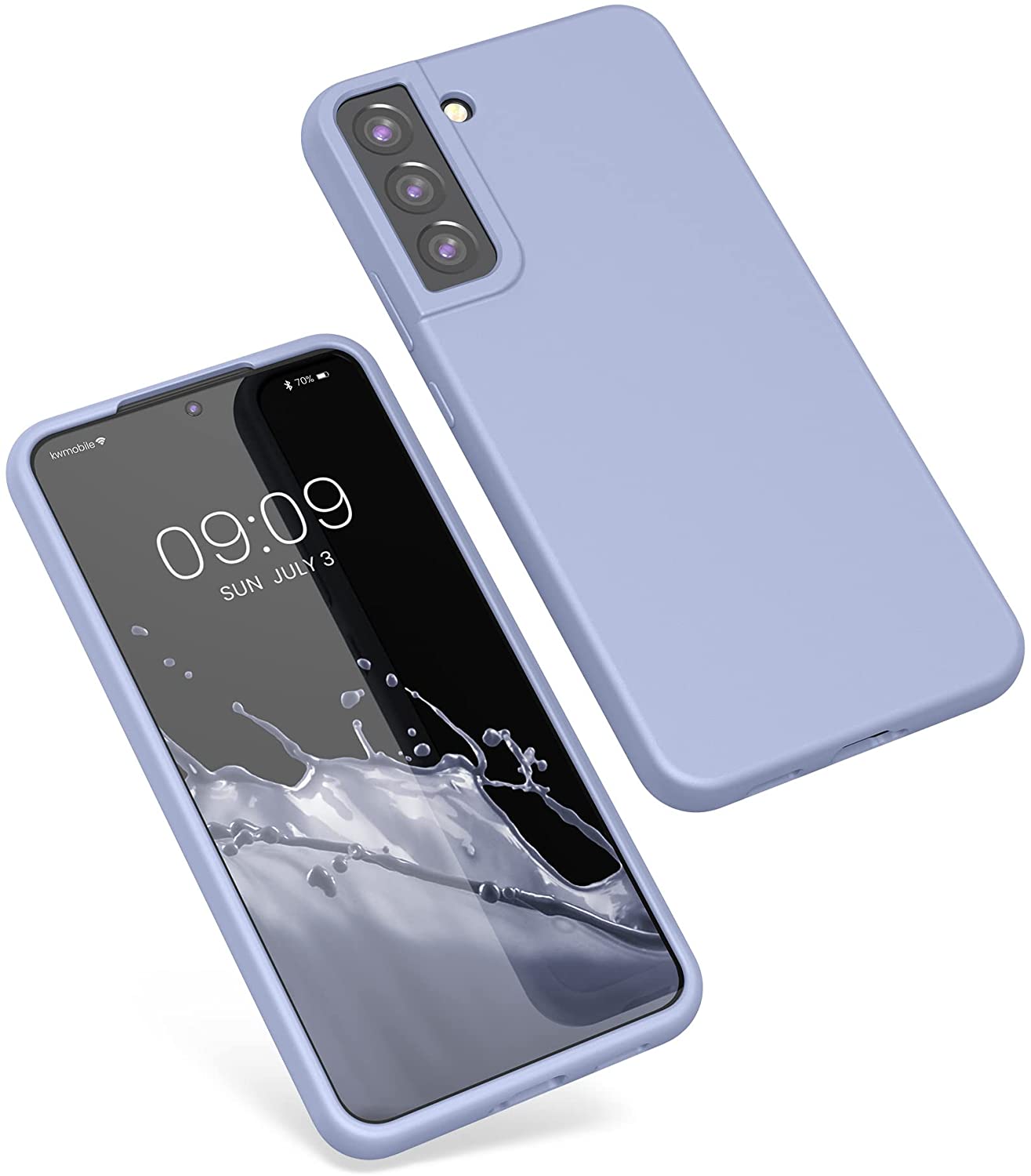 KW Samsung Galaxy S22 Plus Θήκη Σιλικόνης Rubberized TPU - Matte Light Blue - 56761.58