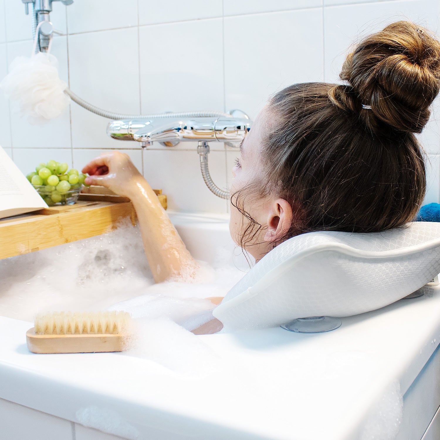 Navaris Αντιολισθητικό Μαξιλάρι Μπάνιου - White - 47494.02