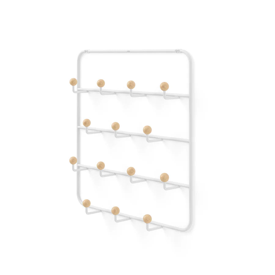 Umbra Estique Κρεμάστρα Πόρτας και Τοίχου με 14 Γάντζους - White / Natural