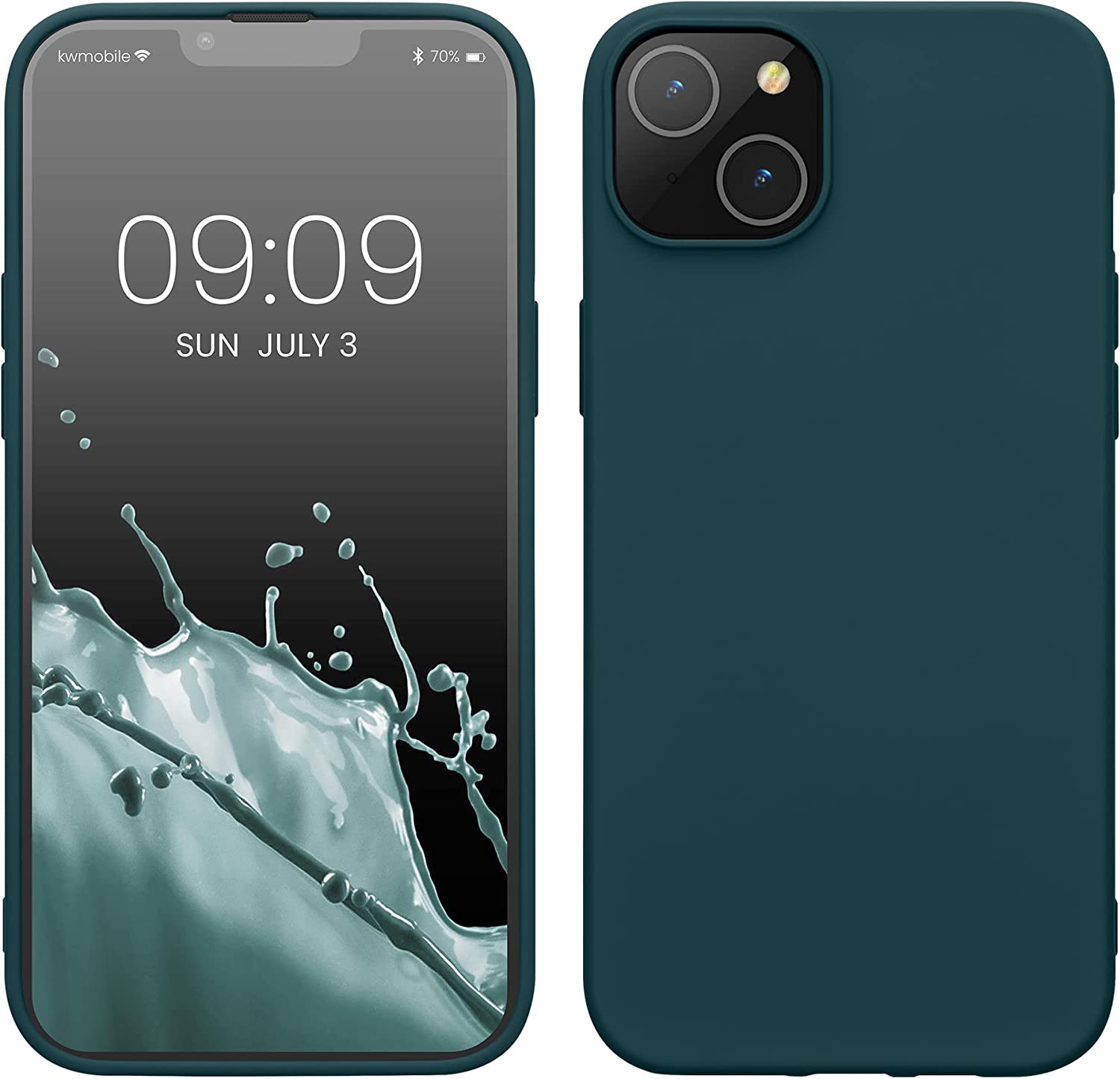 KW iPhone 14 Plus Θήκη Σιλικόνης Rubberized TPU - Teal Matte - 59080.57