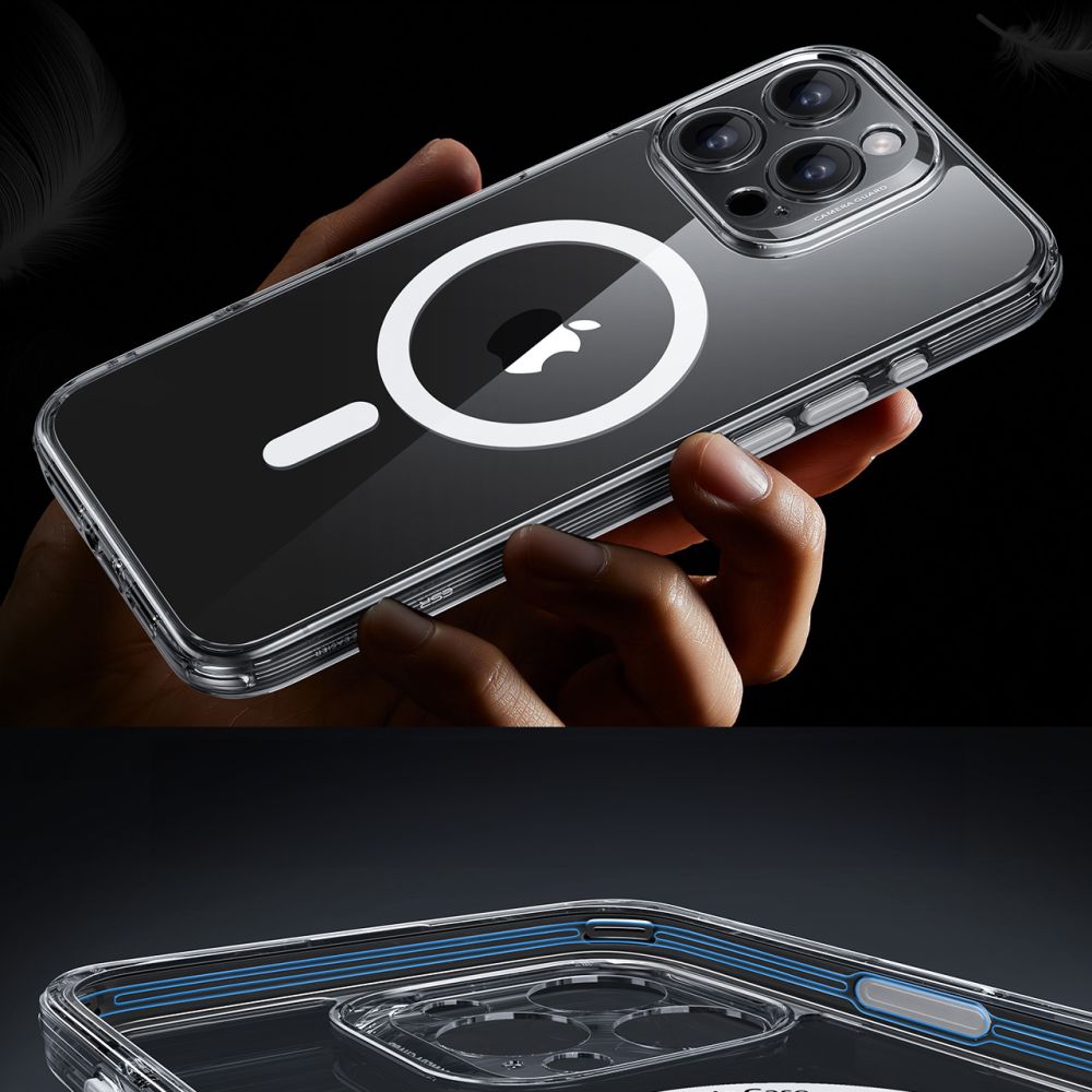 ESR iPhone 16 Pro Max - Classic Pro Halolock - Σετ με 1 Αντιχαρακτικό Γυαλί Οθόνης και Θήκη MagSafe - Διάφανη
