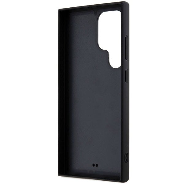Karl Lagerfeld Samsung Galaxy S24 Ultra - Rhinestone Logo Metal Plate Σκληρή Θήκη με Πλαίσιο Σιλικόνης - Black - KLHCS24LHDSPRK