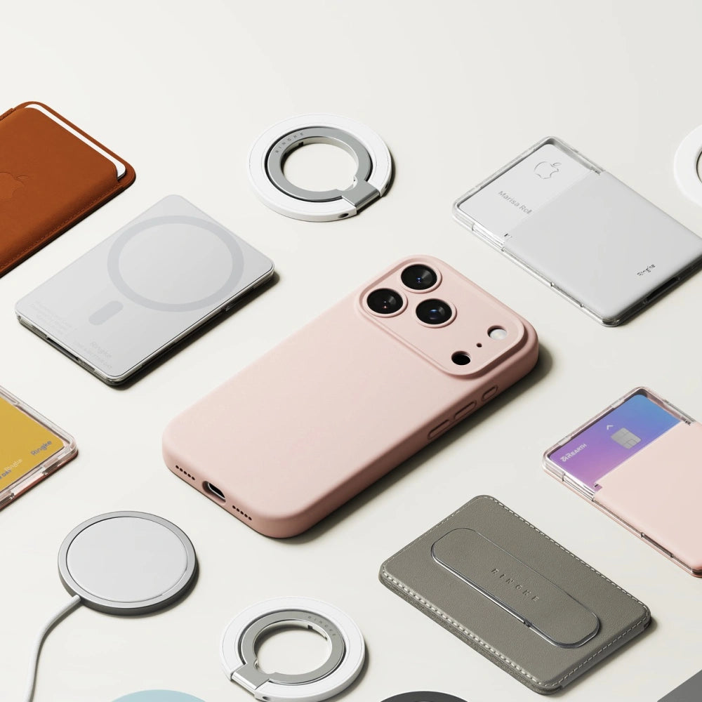 Ringke iPhone 17 Pro - Silicone Magnetic MagSafe - Θήκη Σιλικόνης με MagSafe - Pink Sand