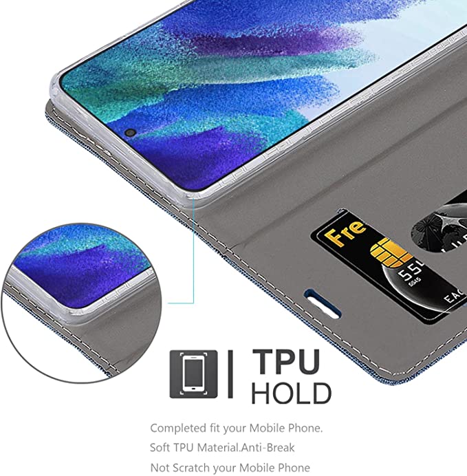 Cadorabo Samsung Galaxy S22 Plus Θήκη Βιβλίο Stand - Dark Blue - Black