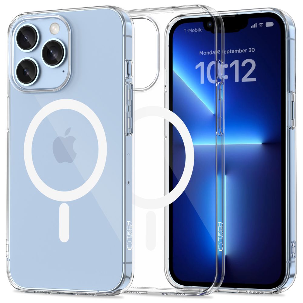 Tech-Protect iPhone 13 Pro Flexair Θήκη Σιλικόνης TPU με MagSafe - Διάφανη