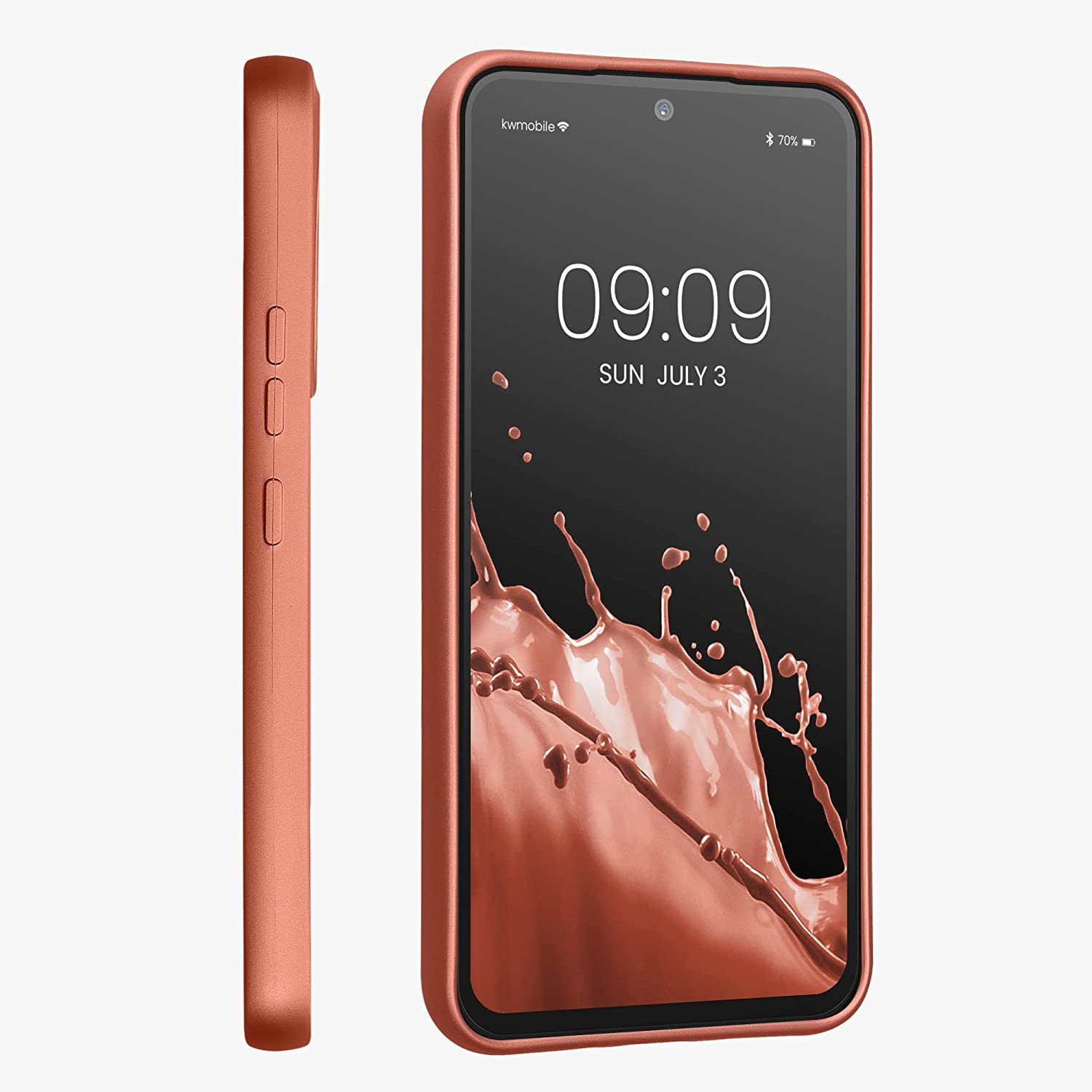 KW Samsung Galaxy A54 5G Θήκη Σιλικόνης TPU - Metallic Bronze - 60797.211