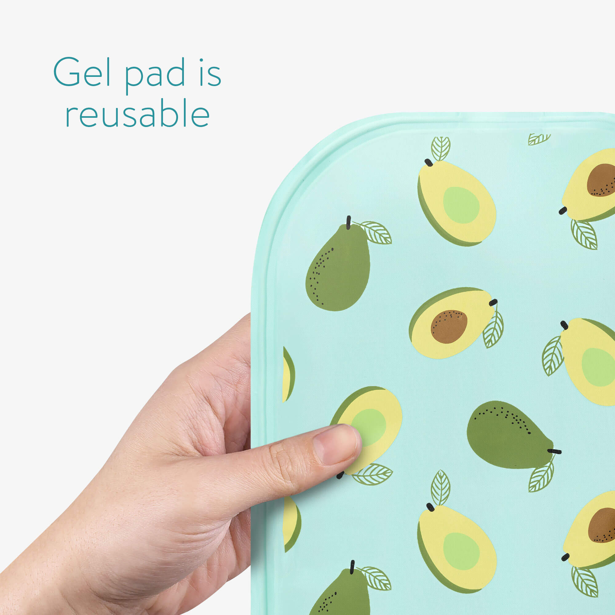 Navaris Κομπρέσα Gel - Design Avocado - Light Blue - 56604.01