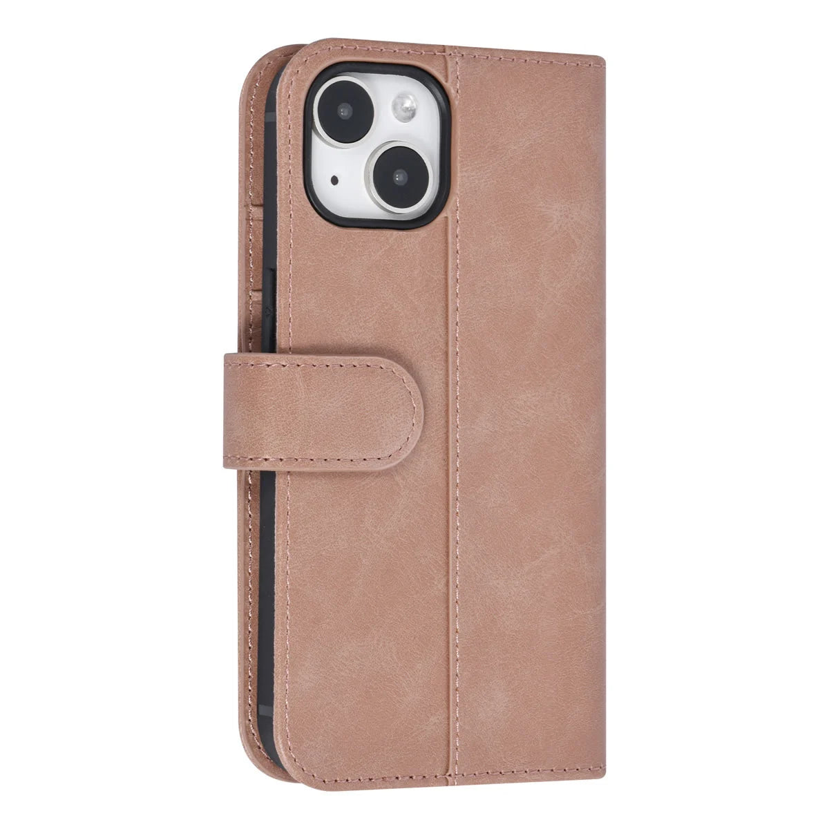 Tuniq iPhone 15 - Θήκη Πορτοφόλι από Δερματίνη με Stand - Ροζ