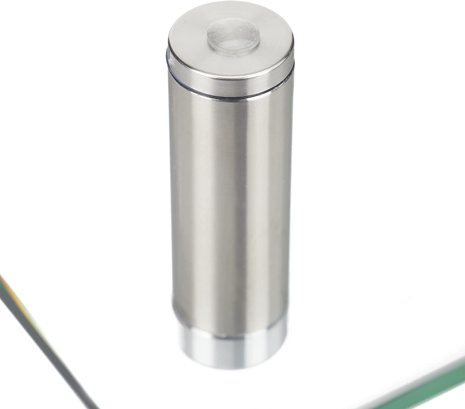 Relaxdays Γυάλινη Βάση Στήριξης Οθόνης Τηλεόρασης / Laptop με Ρυθμιζόμενο Ύψος - Clear - 4052025921316