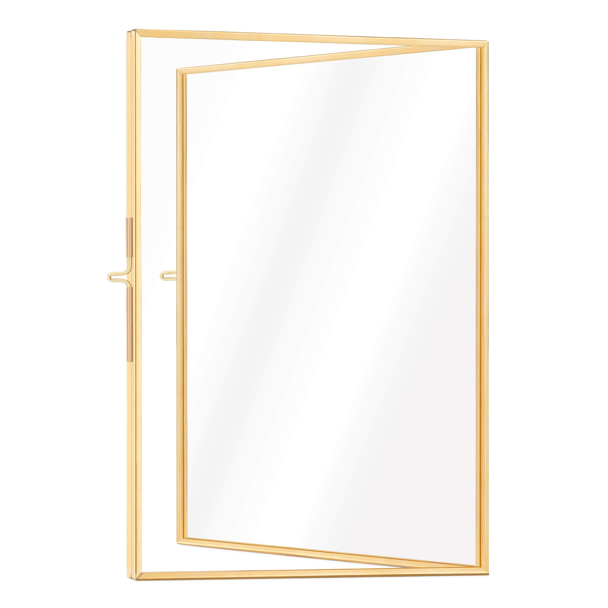 Navaris Αναδιπλούμενη Διπλή Κορνίζα για Φωτογραφίες - Gold - 54486.3