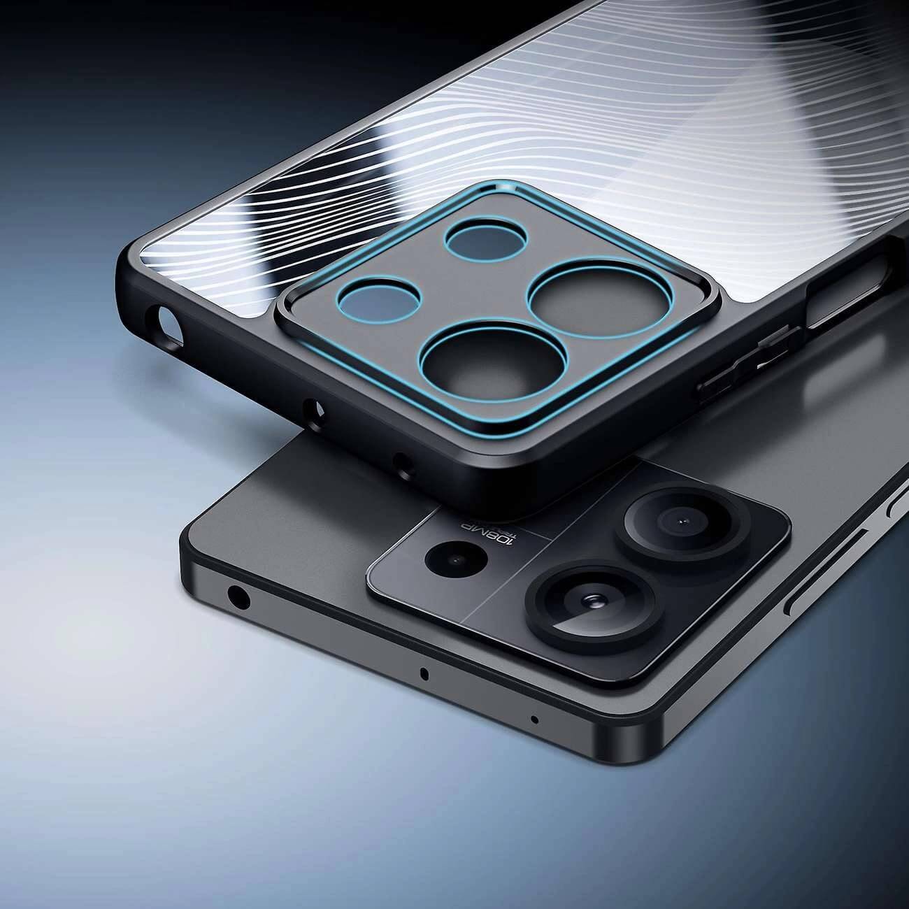 Dux Ducis Xiaomi Redmi Note 13 5G Aimo Series Σκληρή Θήκη με Πλαίσιο Σιλικόνης - Black