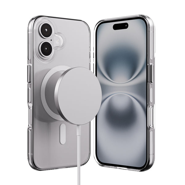 Crong iPhone 16 Clear Mag Pro - Σκληρή Θήκη με MagSafe - Clear