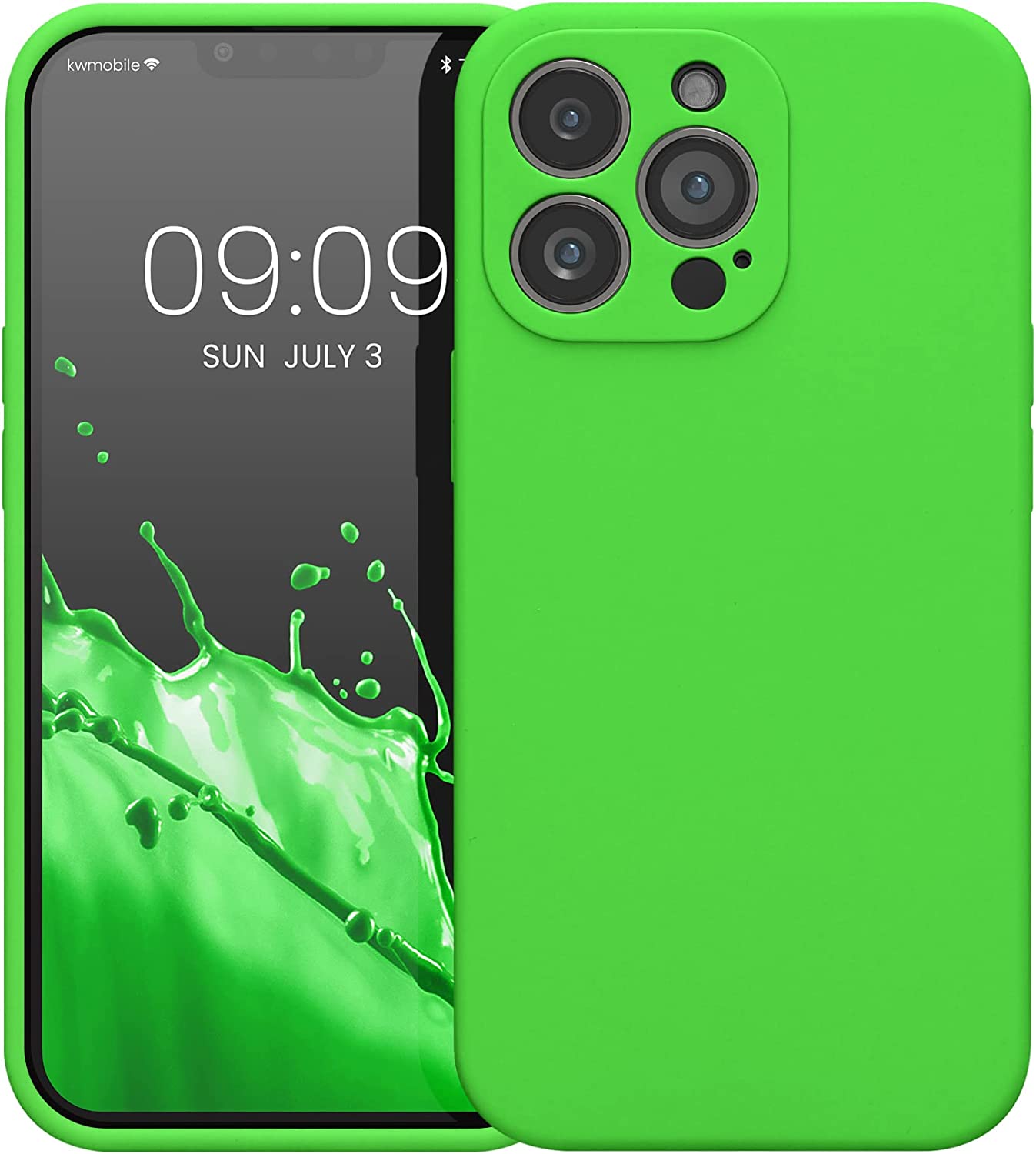 KW iPhone 13 Pro Θήκη Σιλικόνης Rubberized TPU - Lime Green - 59360.159