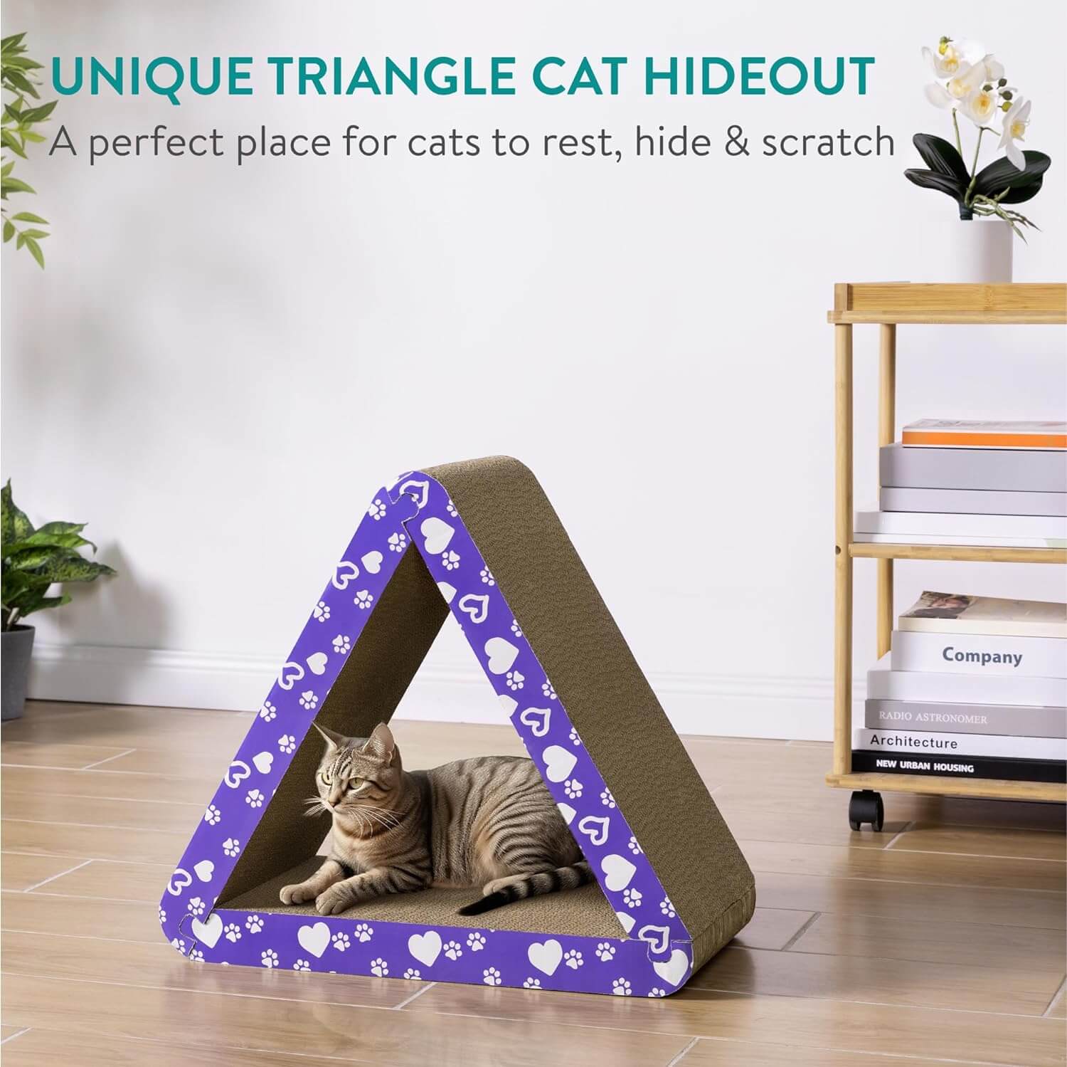 Navaris 3-σε-1 Πολυμορφικό Ονυχοδρόμιο για Γάτες - 51 x 25 x 45 cm - Brown - NAV000025ZF001C