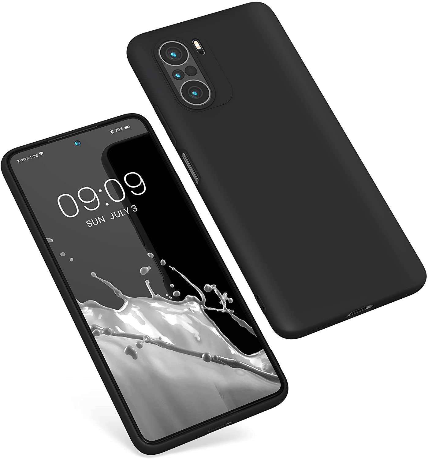 KW Xiaomi Poco F3 / Mi 11i Θήκη Σιλικόνης TPU - Black - 57026.01