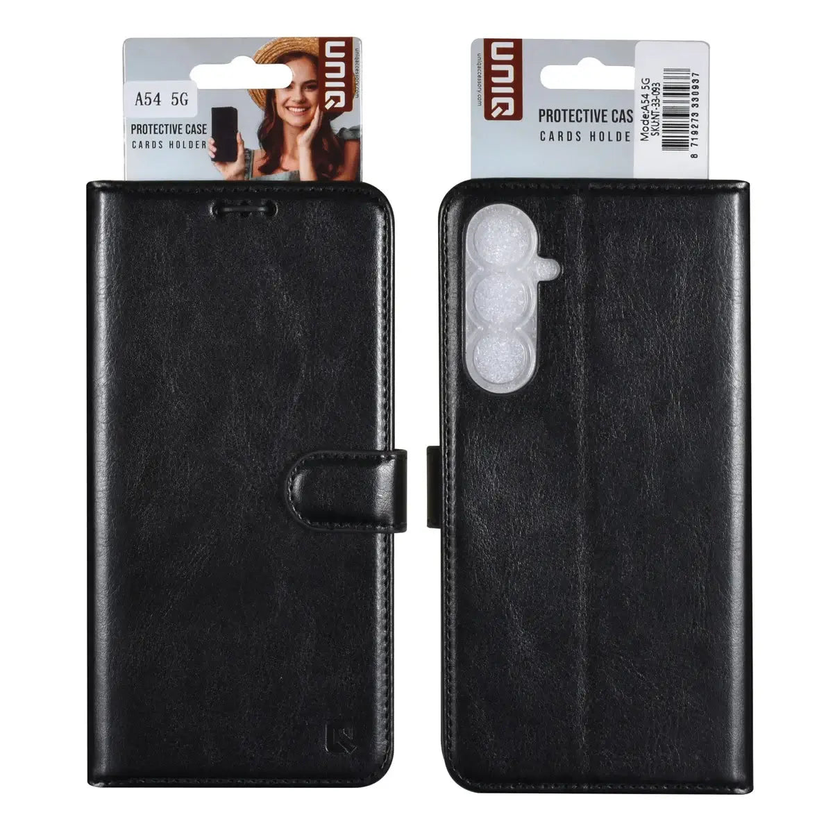 Tuniq Samsung Galaxy A54 5G - Θήκη Πορτοφόλι Stand από Δερματίνη - Μαύρη