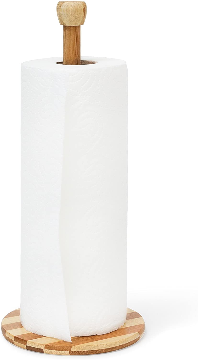 Relaxdays Βάση για Ρολό Κουζίνας από Μπαμπού - Natural - 4052025140755