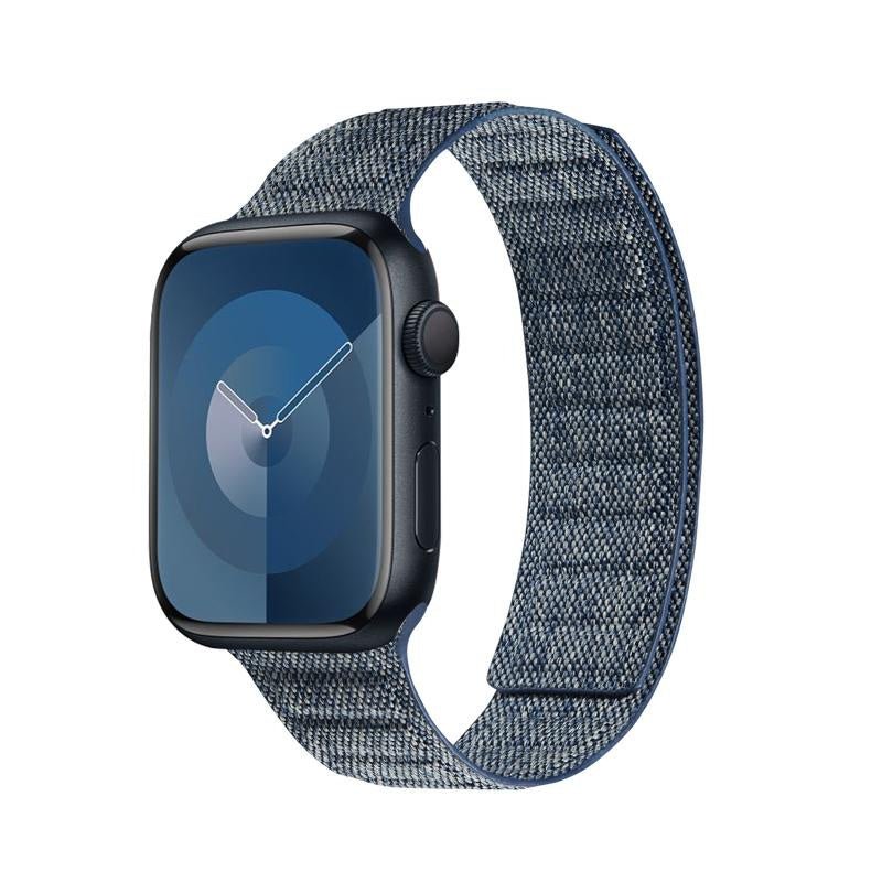 Crong Λουράκι Apple Watch 4/5/6/7/8/9/10/11 - SE (1/2/3) - ULTRA (1/2/3) - 44/45/46/49mm από Νάιλον - Melange - Blue Melange