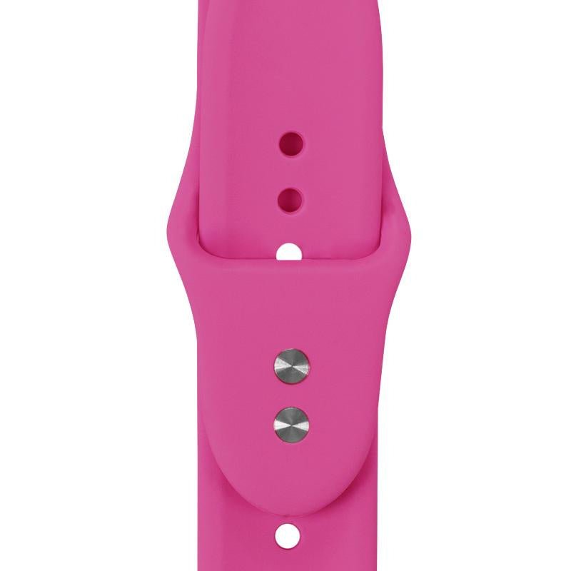 Crong Λουράκι Apple Watch 2/3/4/5/6/7/8/9/10/11 - SE (1/2/3) - 38/40/41/42mm Σιλικόνης - Liquid Strap - Pink
