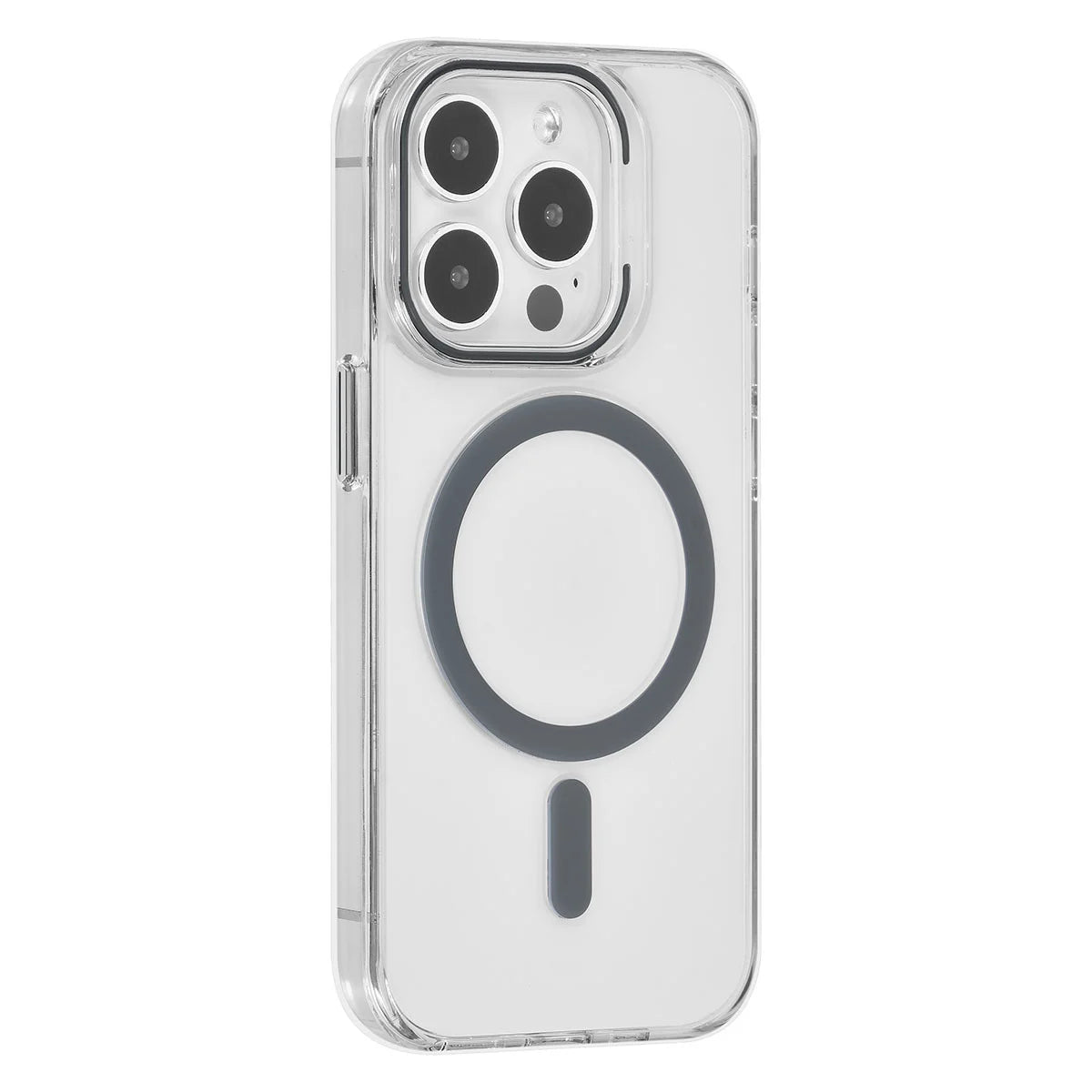 Tuniq iPhone 15 Pro - MagSafe Σκληρή Θήκη με Πλαίσιο Σιλικόνης - Διάφανη / Γκρι