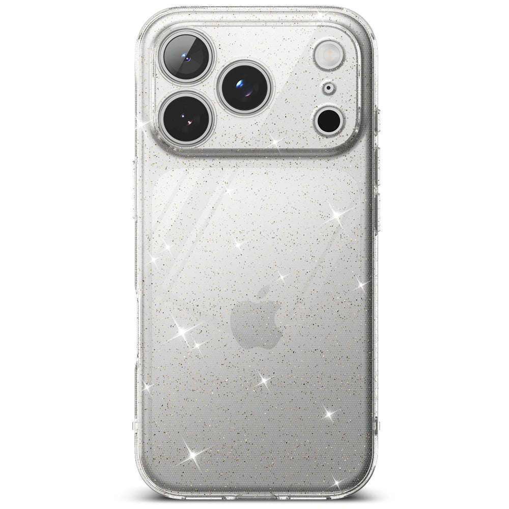 Ringke iPhone 17 Pro Max - Air Λεπτή Θήκη Σιλικόνης - Glitter / Clear