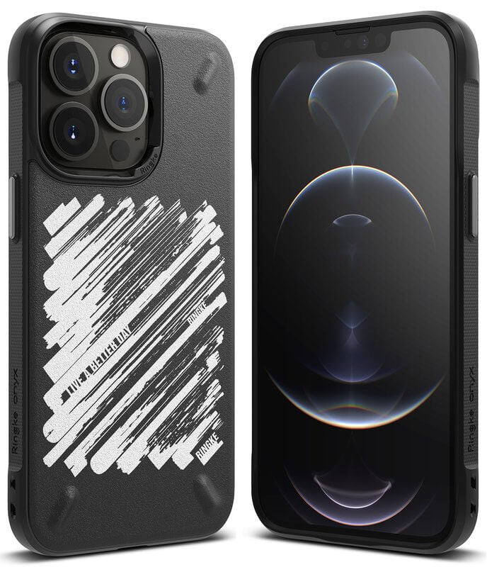 Ringke iPhone 13 Pro Max Onyx Durable TPU Case Θήκη Σιλικόνης - Design Paint - Black