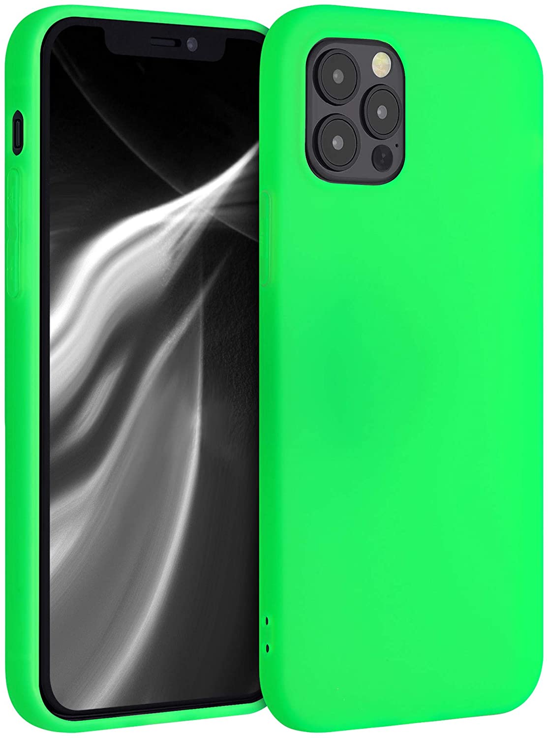 KW iPhone 12 / iPhone 12 Pro Θήκη Σιλικόνης TPU - Neon Green - 53939.44