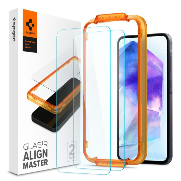 Spigen Samsung Galaxy A55 5G ALM GLAS.tR HD Tempered Glass Αντιχαρακτικό Γυαλί Οθόνης 9H - 2 Τεμάχια - Διάφανα