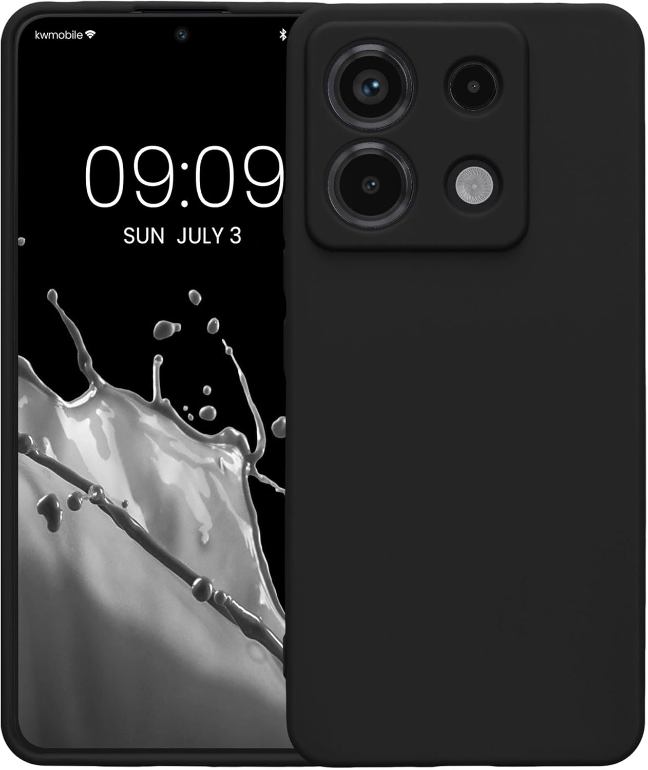 KW Xiaomi Redmi Note 13 Pro 5G / Poco X6 5G Θήκη Σιλικόνης TPU - Matte Black