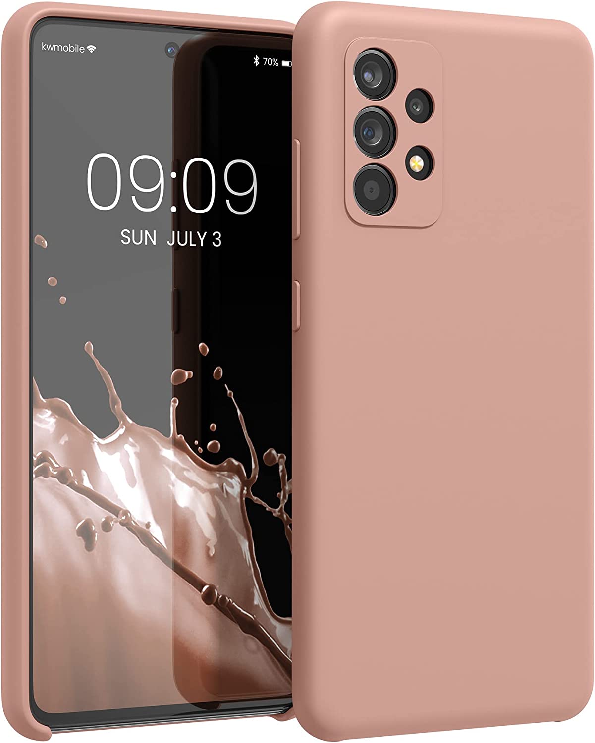 KW Samsung Galaxy A52 / A52 5G / A52s 5G Θήκη Σιλικόνης Rubber TPU - Orange Clay - 54347.237