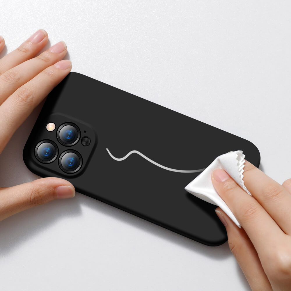 Baseus iPhone 13 Pro Liquid Gel Θήκη Σιλικόνης Rubber - Black - ARYT000101