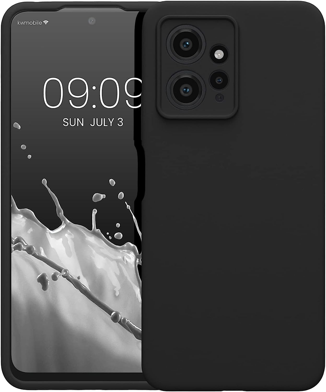KW Xiaomi Redmi Note 12 4G Θήκη Σιλικόνης Rubberized TPU - Black - 61180.01