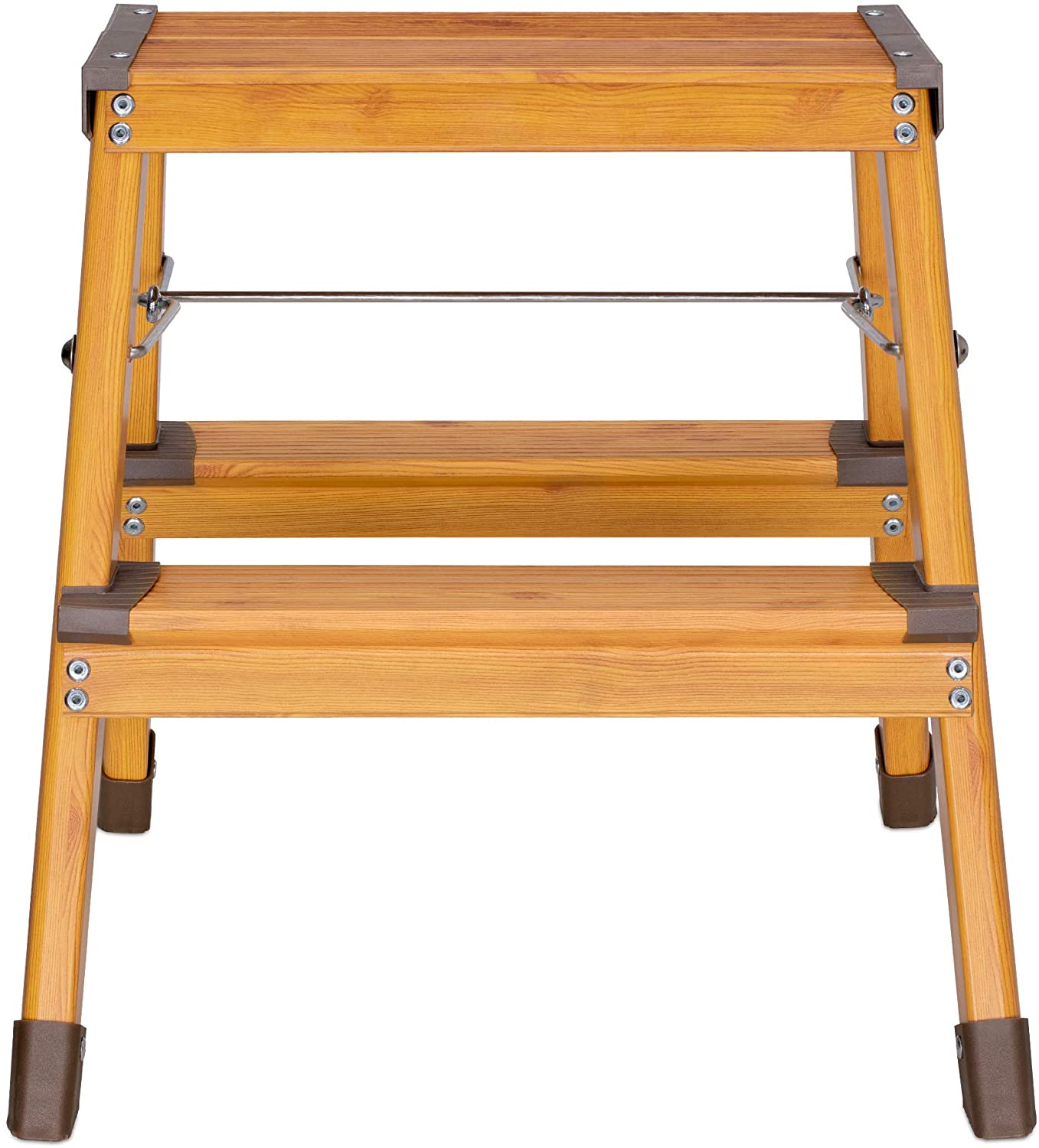 Navaris Σκάλα Αλουμινίου με 2 Σκαλοπάτια - Brown / Beige - 53301.01