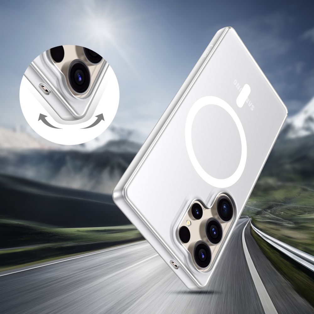 Tech-Protect Samsung Galaxy S25 Ultra MagSlim - Σκληρή Θήκη με MagSafe - Matte / Ice