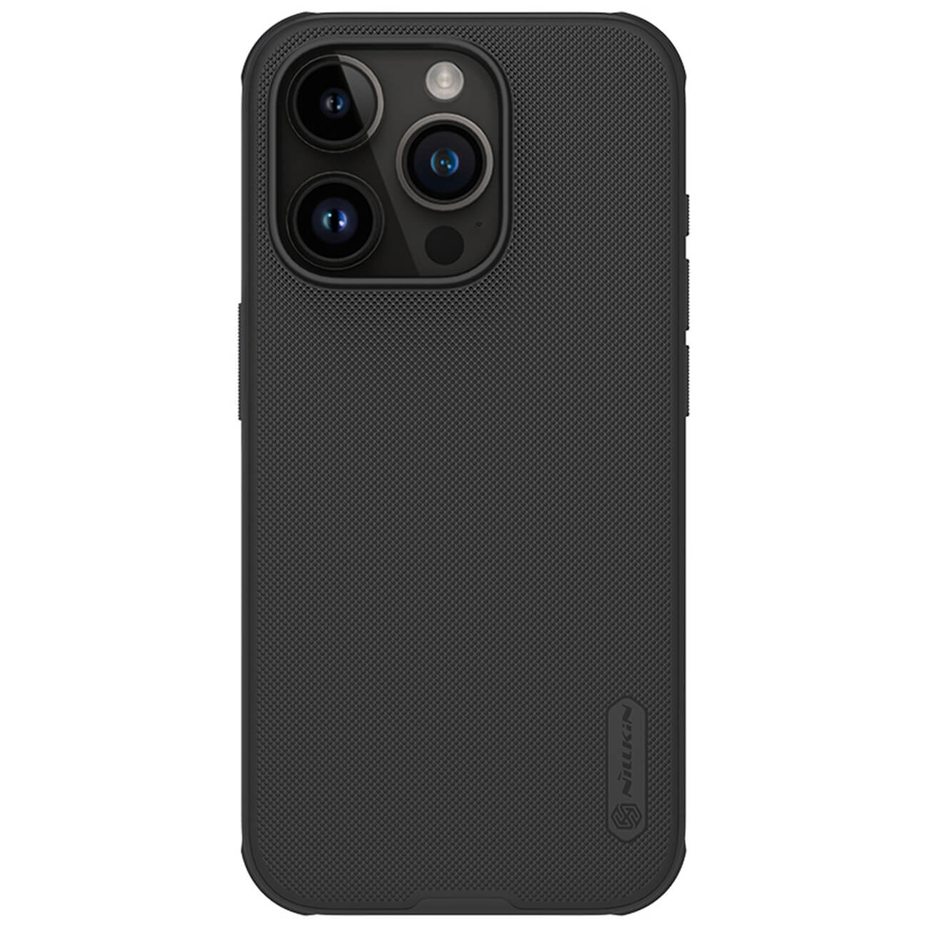 Nillkin iPhone 15 Pro Super Frosted Shield Pro Σκληρή Θήκη με Πλαίσιο Σιλικόνης - Black